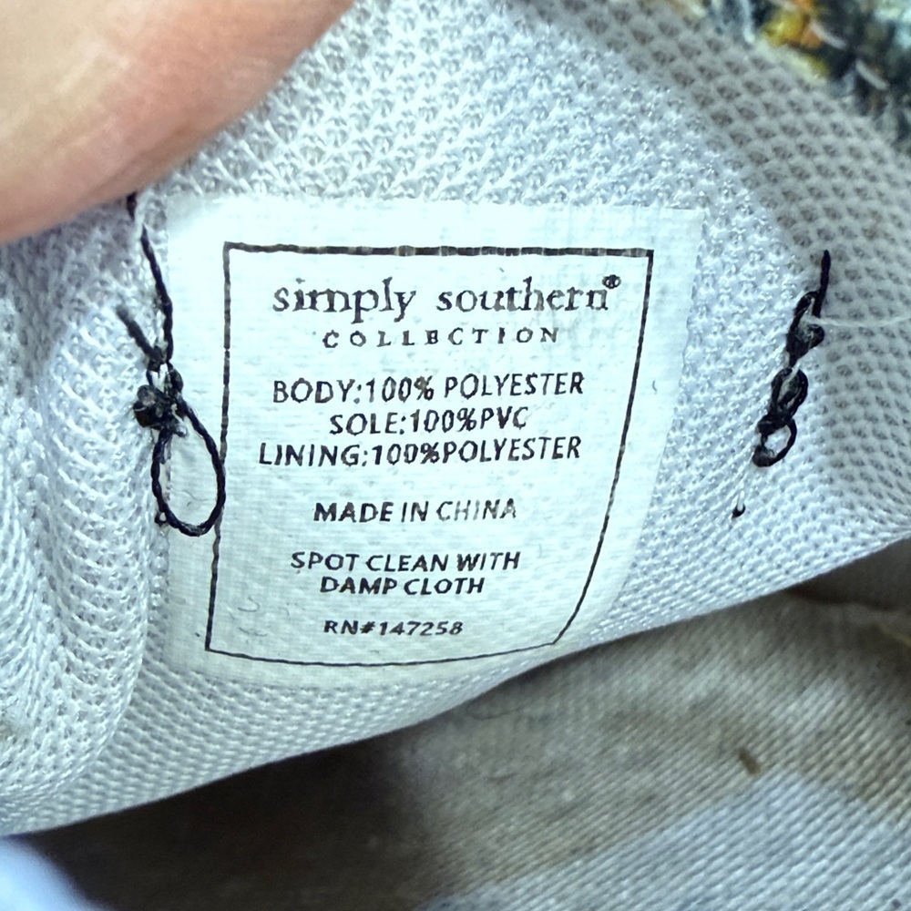 Simply Southern Brand,  Sunflower Shoes, Womens 8M, used - Picture 9 of 10
